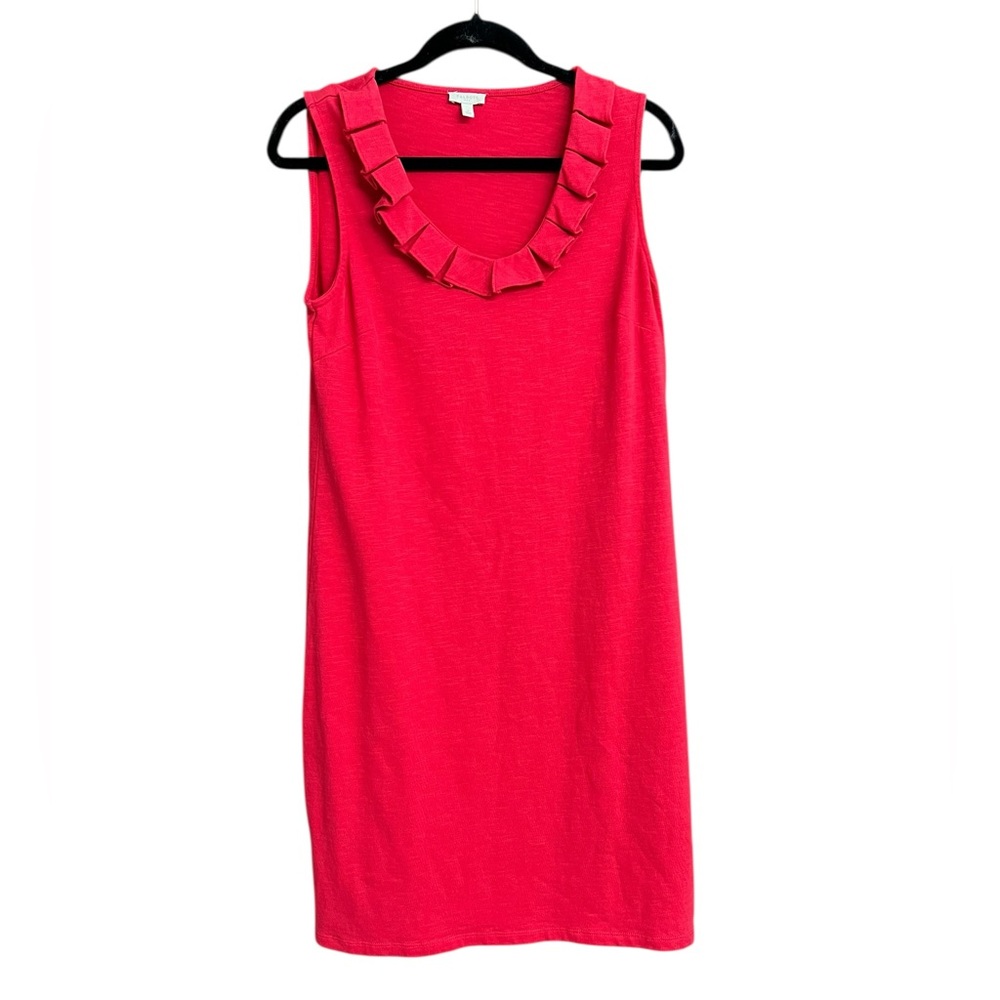 Talbots Cardinal Red Ruffle Dress size S - Picture 4 of 7